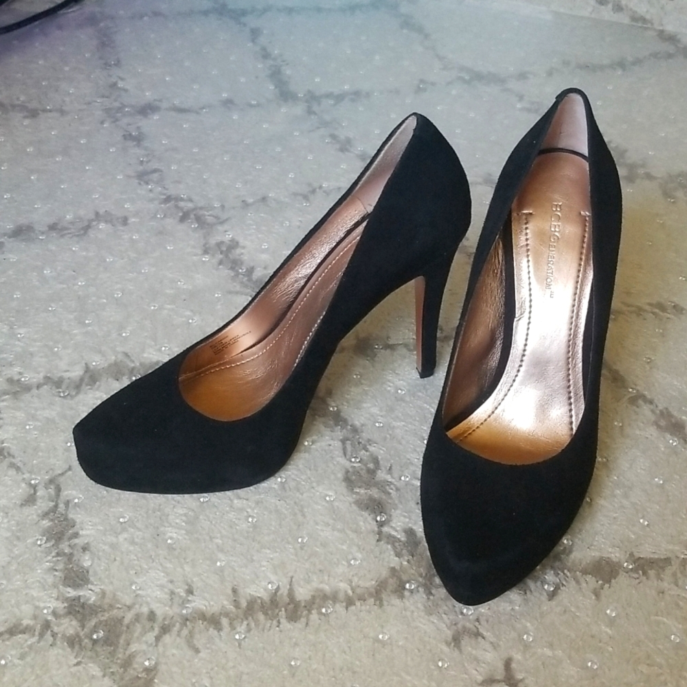BCBGeneration Genuine Suede Leather Stiletto Pumps